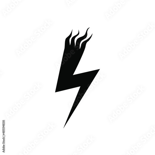 Lightning icon vector. levin illustration sign. power symbol. weather logo. 