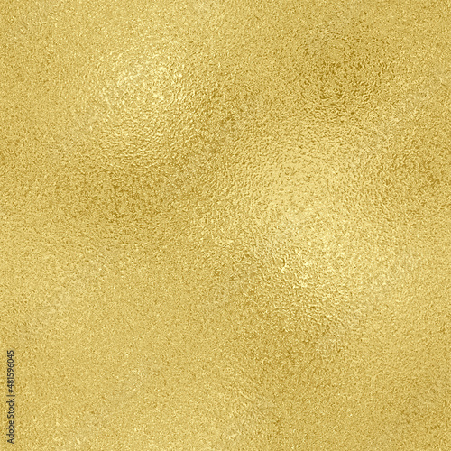 Gold foil seamless texture, golden background, yellow metallic pattern