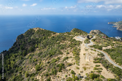 Fototapeta Naklejka Na Ścianę i Meble -  Antiochia ad Cragugum, Gazipasa, Antalya/Turkey. This beautiful ancient beach known as the porous sea here between hilly rocks is a natural pool in Gazipasa,Turkey