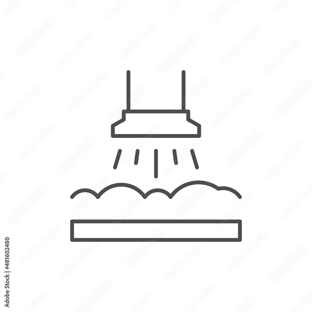 Foam insulation line outline icon Foam insulation line outline icon