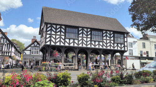 Ledbury town center in the summertime.