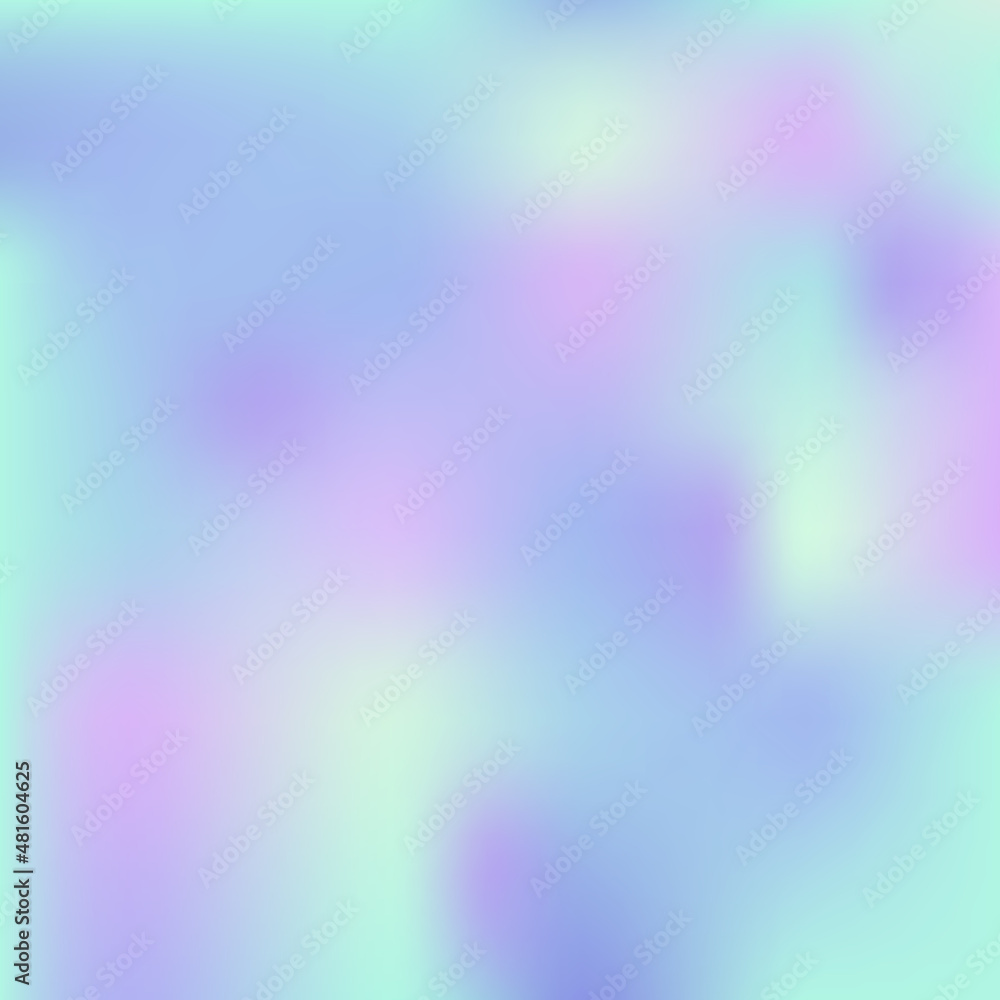 Holographic background. Holo sparkly cover. Abstract soft pastel colors backdrop.