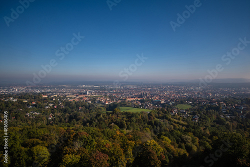 Panoramablick auf Bamberg vom Kloster Michaelsberg 
