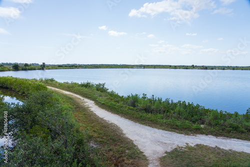 View from Meritt Island  Florida  USA.