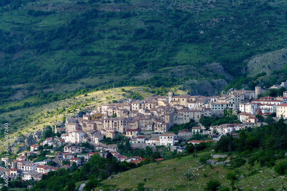 Barrea, old village in Abruzzi, Italy