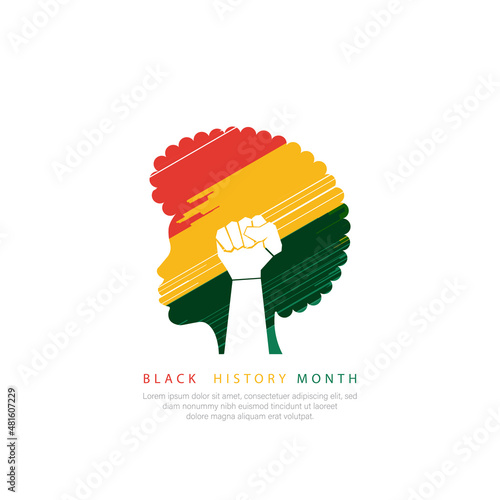 BLACK HISTORY MONTH VECTOR ILLUSTRATION. VECTOR