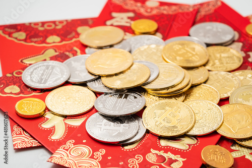 A creative online currency red envelope full of New Year atmosphere