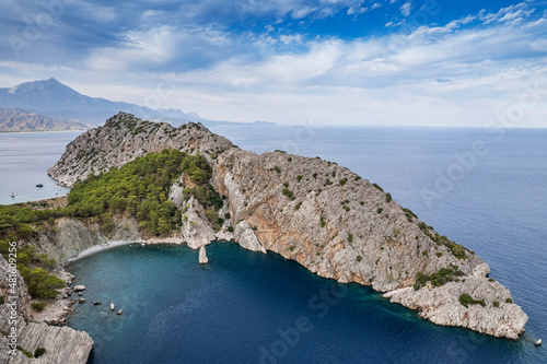 Sazak Cove Aerial Photo at Adrasan/Antalya photo