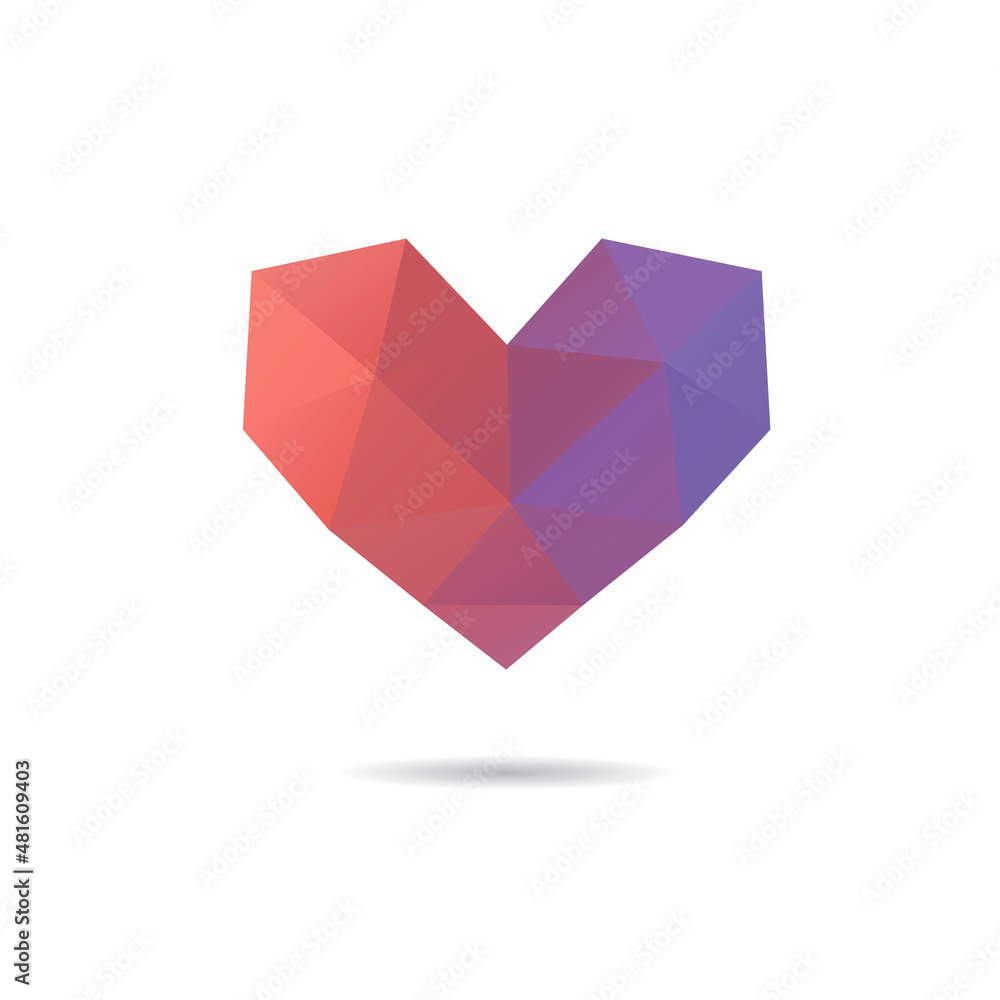 Heart shape abstract isolated on a white backgrounds, vector illustration Heart shape abstract isolated on a white backgrounds, vector illustration