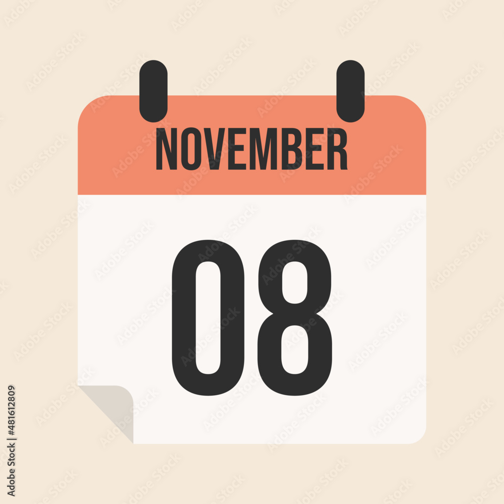 November 8 calendar, calendar page for meeting, work, welcome November November 8 calendar, calendar page for meeting, work, welcome November