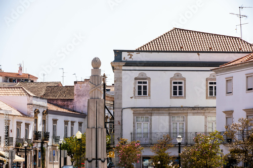 Architecture details of Tavira small city, Algarve, Portugal