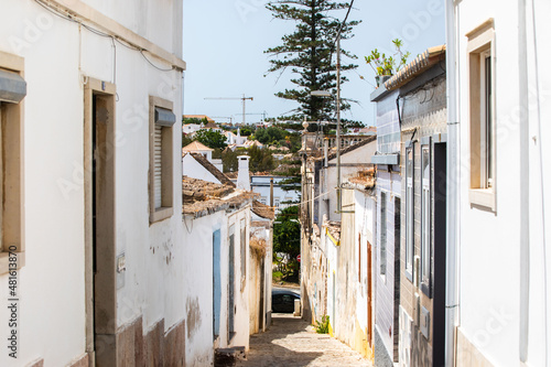 Architecture details of Tavira small city, Algarve, Portugal