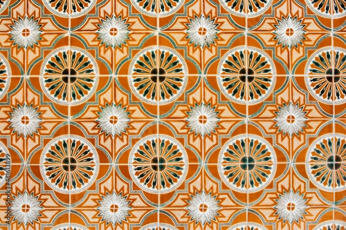 Architecture details of Tavira small city, Algarve, Portugal