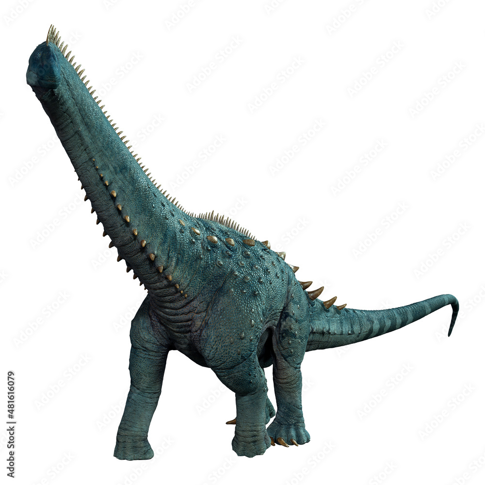 Fototapeta premium 3D Rendering DinosaurAlamosaurus on White