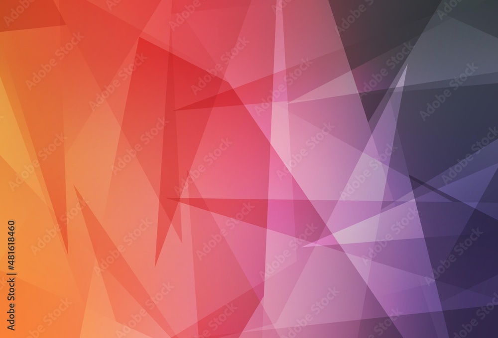 Light Pink, Yellow vector background with triangles. Light Pink, Yellow vector background with triangles.