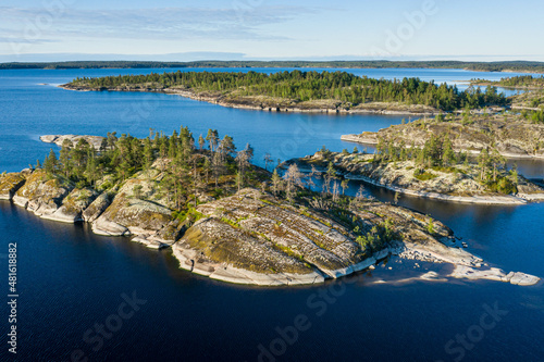 Obraz na plátně beautiful islands of Lake Ladoga