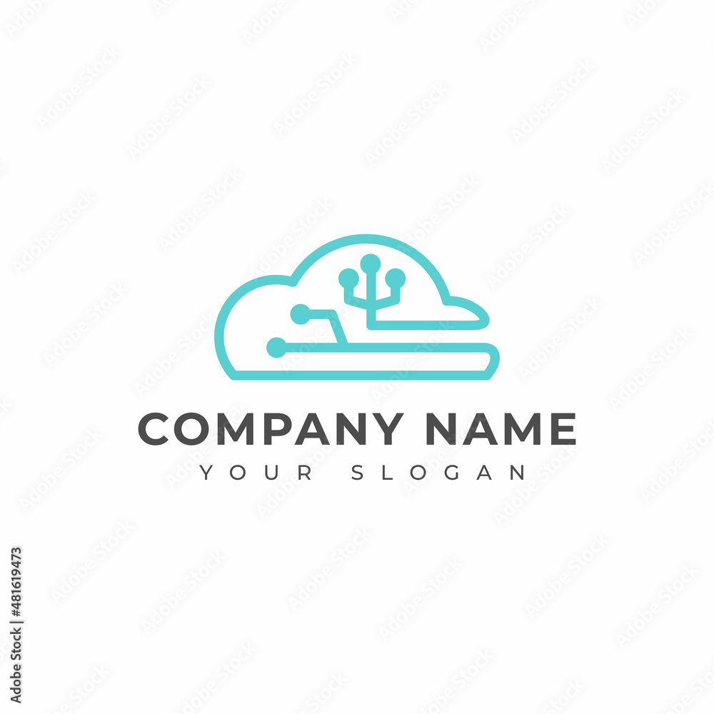 cloud data logo vector design cloud data logo vector design