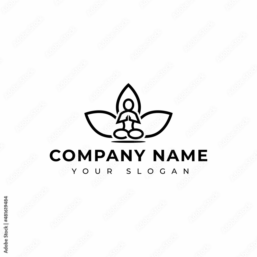 Yoga logo vector design template Yoga logo vector design template