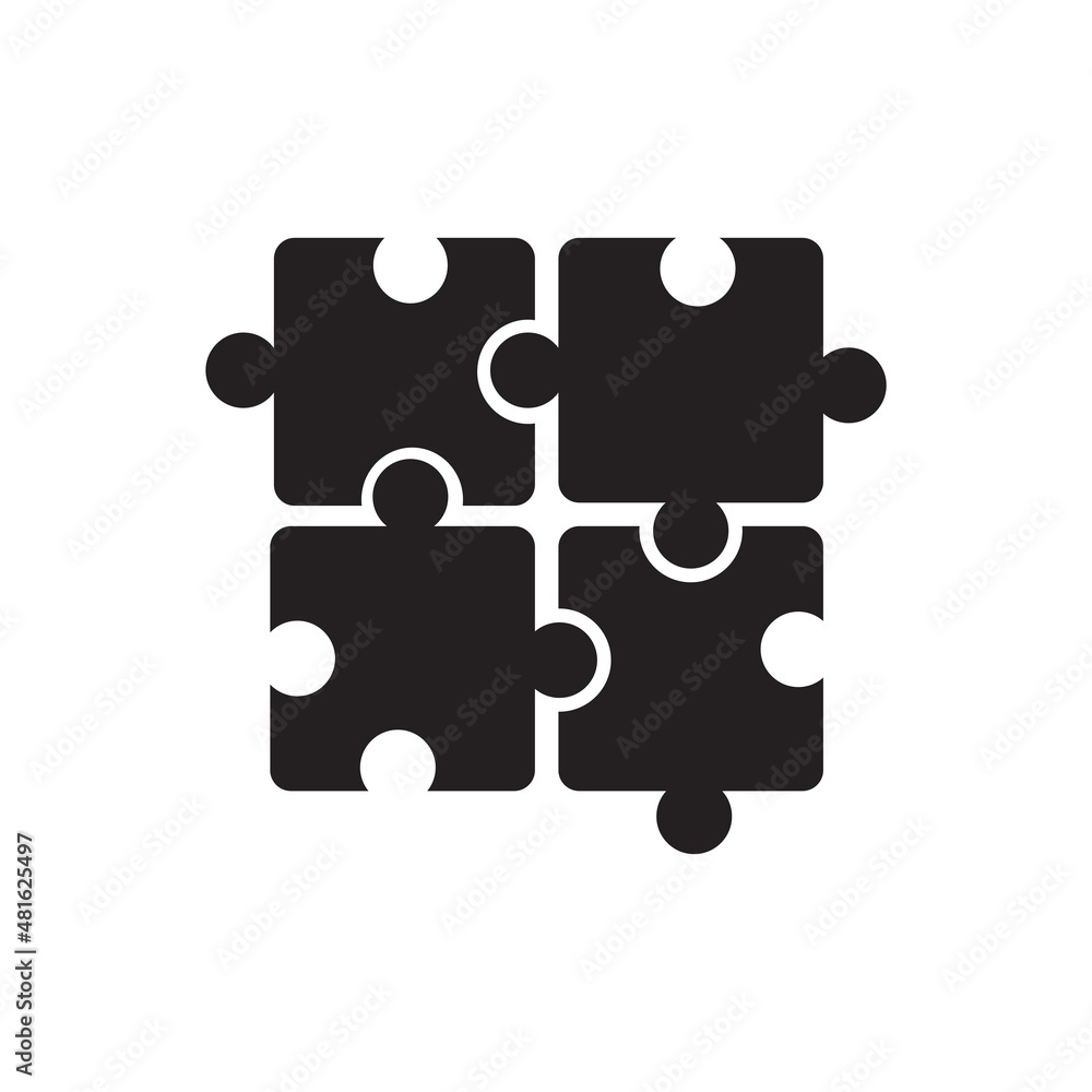 Puzzle icon ( vector illustration ) Puzzle icon ( vector illustration )