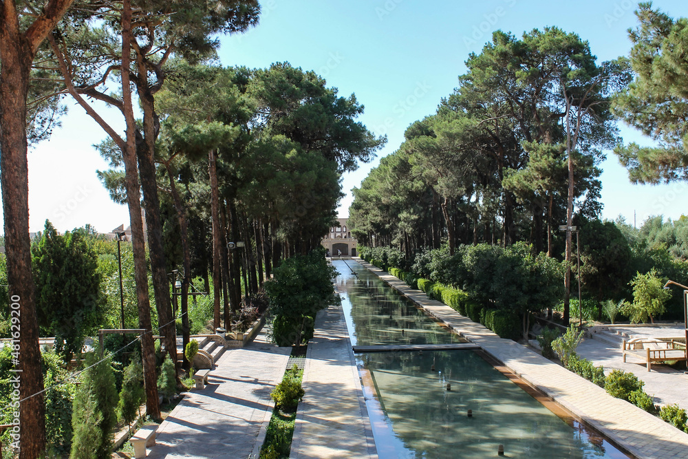 Historical fin garden kashan iran