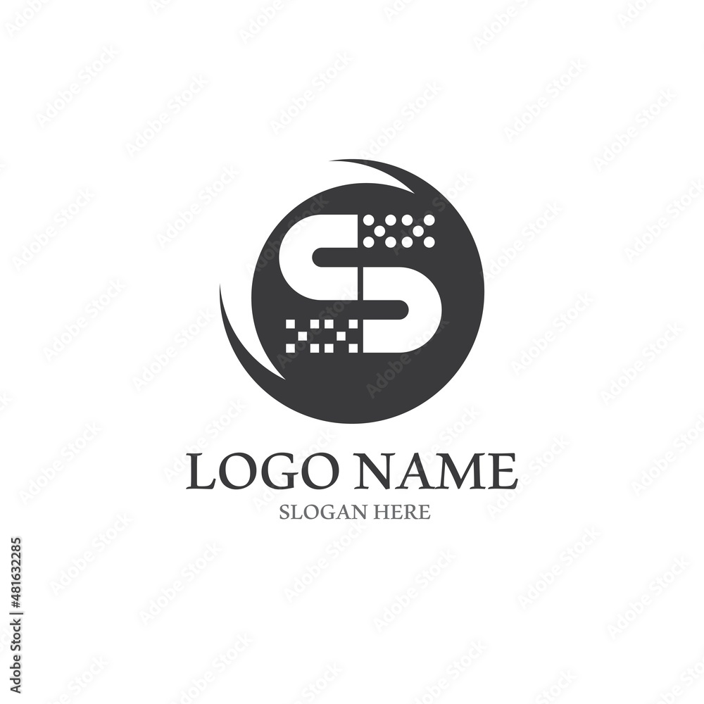 Obraz premium Business corporate S letter logo