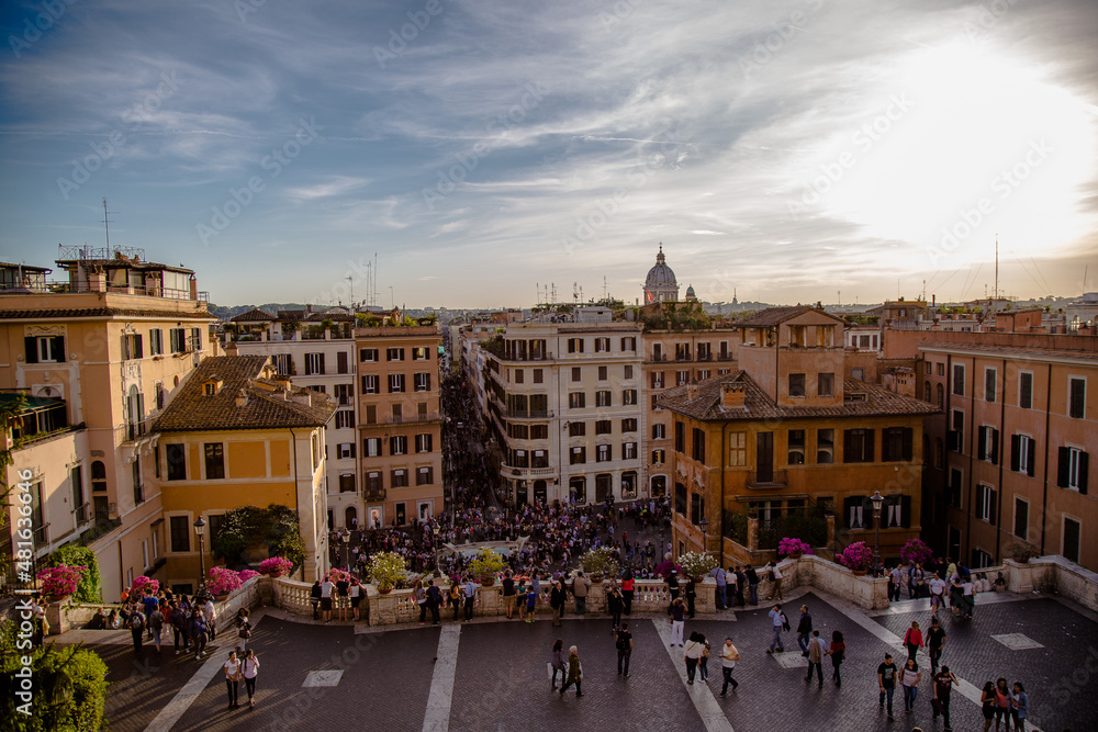 Fototapeta premium Roma vista da Trinità dei Monti