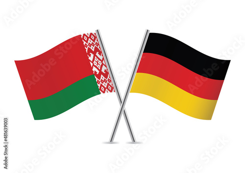 Belarus and Germany flags. Belarusian and German flags isolated on white background. Vector illustration. Free Download Belarus and Germany flags. Belarusian and German flags isolated on white background. Vector illustration. - GFXLoad