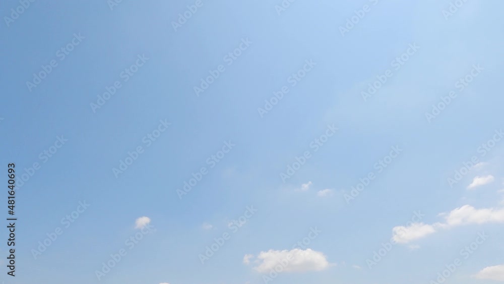 Sunny clear blue sky n fluffy white clouds TimeLapse Sunny clear blue sky n fluffy white clouds TimeLapse