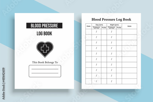 Pulse tracker journal KDP interior. Blood pressure logbook template. KDP interior notebook. Blood pressure logbook and Pulse tracker. Blood pressure tracker. KDP interior Blood pressure notebook.