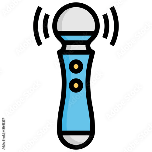VIBRATOR Filled Outline