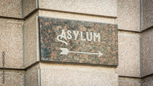 Street Sign to Asylum