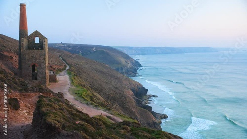 view from the top of wheal coates