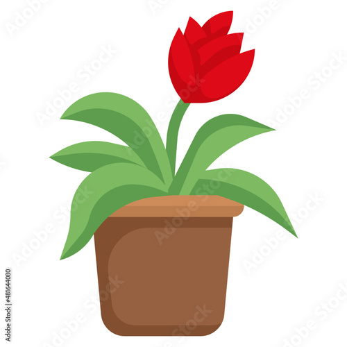 URN PLANT flat icon