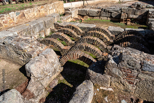 Museum of the Roman amphitheater, Casa del Anfiteatro at Merida, Spain