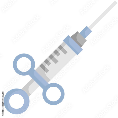 NEEDLE ANESTHETIC flat icon
