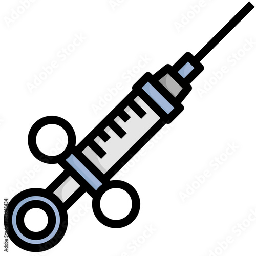 NEEDLE ANESTHETIC Filled Outline