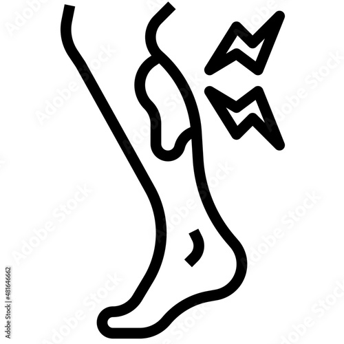 BRUISED CALF line icon