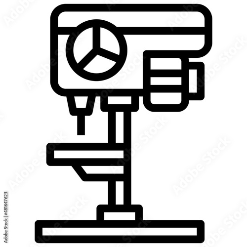 DRILLING MACHINE line icon