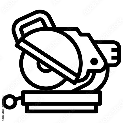 MITRE SAW line icon