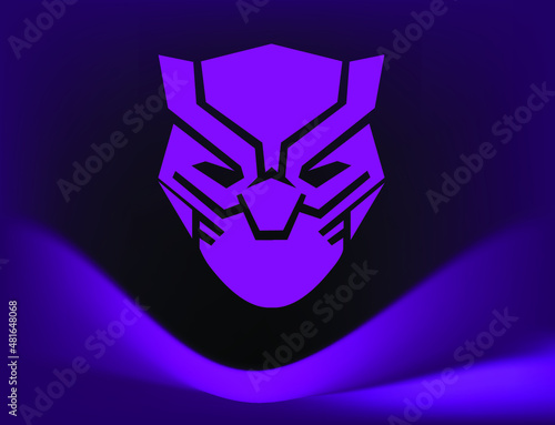 black panther mask vector illustration 