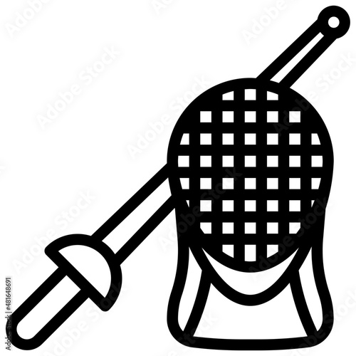 FENCING line icon
