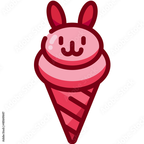 ice cream Two Tone icon