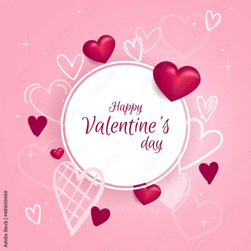 Valentines day, Illustration of love. Love Invitation card. Valentines day, Illustration of love. Love Invitation card.