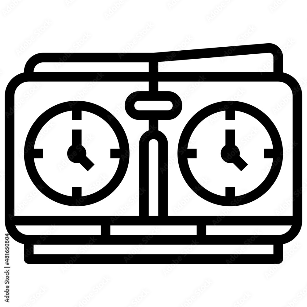 CHESS CLOCK line icon CHESS CLOCK line icon