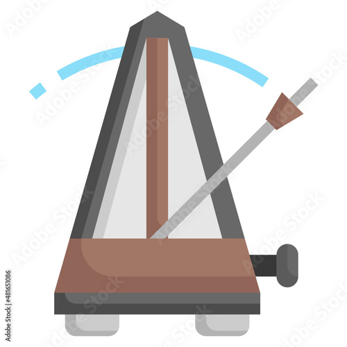 METRONOME flat icon