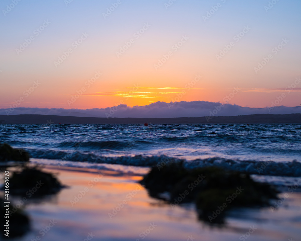 Obraz premium sunset at the beach