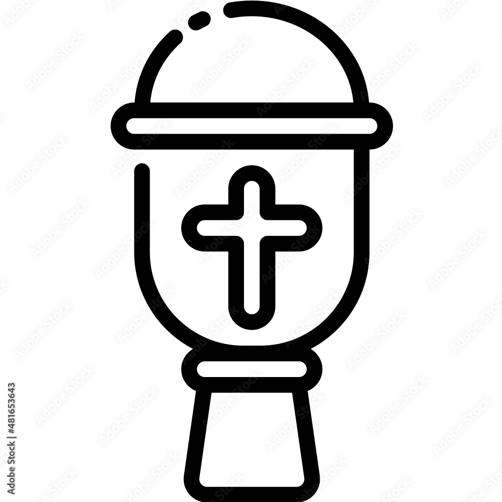 goblet line icon goblet line icon