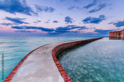 Dawn over water trail - Dry Tortugas National Park