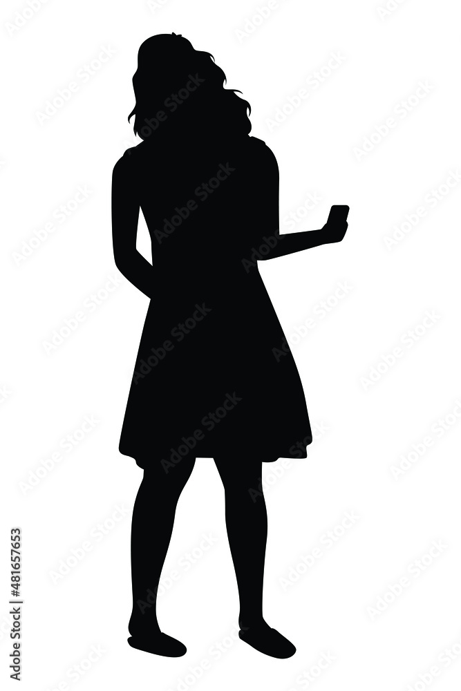 Woman silhouette vector isolated on white background Woman silhouette vector isolated on white background