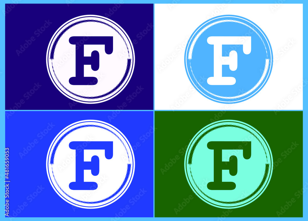 F letter logo and icon design F letter logo and icon design
